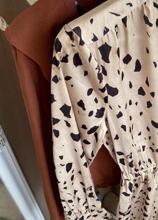 Сукня в ніжний леопардовий принт7 фото