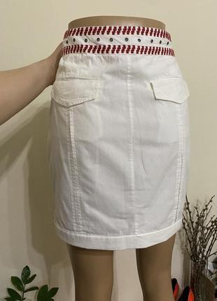 Летняя юбка с вышивкой desigual brunello cucinelli lora piana2 фото