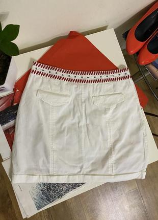 Летняя юбка с вышивкой desigual brunello cucinelli lora piana4 фото