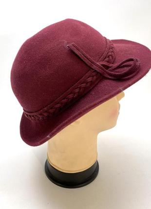 Шляпа фетровая, стильная, разм 55 см3 фото