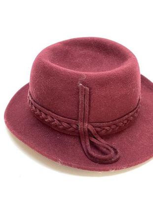 Шляпа фетровая, стильная, разм 55 см4 фото