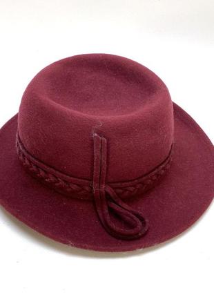 Шляпа фетровая, стильная, разм 55 см7 фото