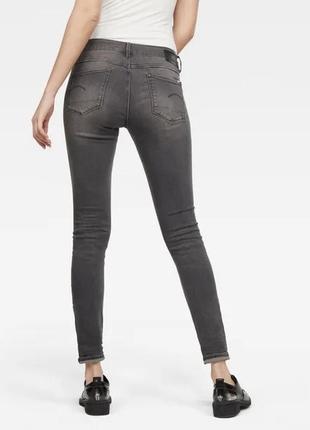 Джинсы женские серые skinny g-star raw1 фото