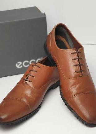 Коричневие шкіряні туфлі