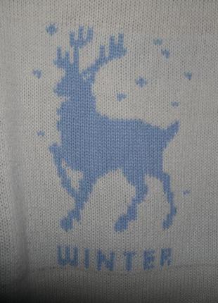 Нежный свитер с зимним мотивом2 фото