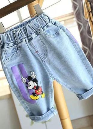 Дуже круті джинсові шорти, не тягнуться, малюнок накат