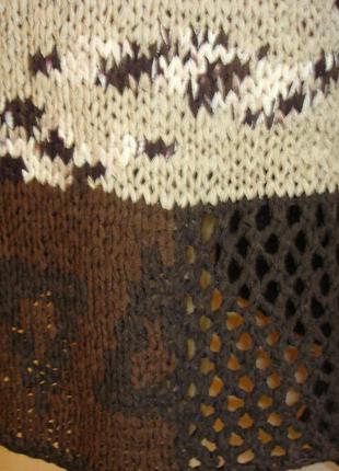 Стильный ажурный свитер 48-50-52 р2 фото
