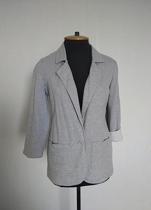 Легкий подовжений жакет, трикотажний жакет. boyfriend blazer.
