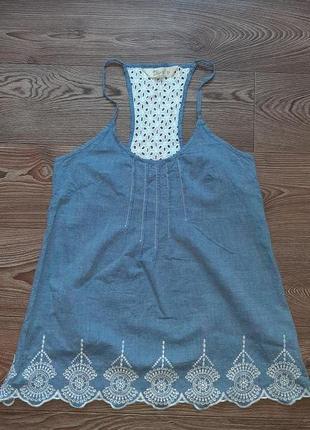 Майка хлпковая з вишивкою прошва