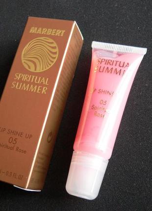 Marbert spiritual summer lip shine up 10ml (германия/италия). натуральный блеск для губ - розовый.2 фото