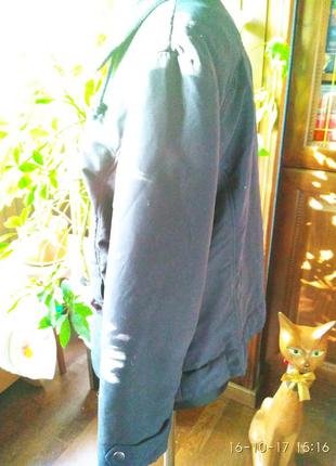 Куртка на тонкому синтепоні темно синього кольору jurgen michael3 фото