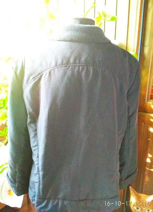 Куртка на тонкому синтепоні темно синього кольору jurgen michael4 фото