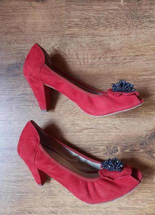 Красные туфли италия5 фото