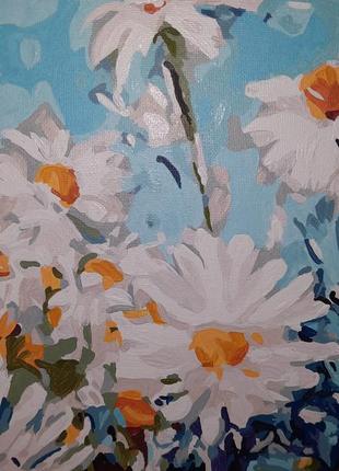 Картина "ромашки" 40x50 см, акрил
