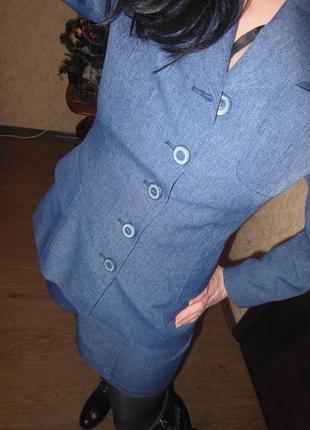 Костюм двойка пиджак и юбка шорты3 фото