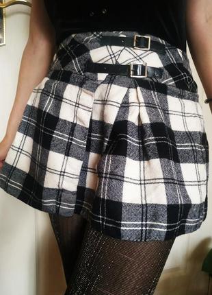 Мини-юбка шотландка5 фото