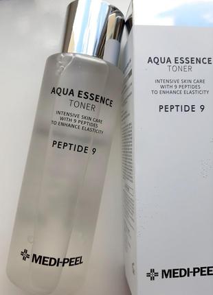 Medi-peel peptide 9 aqua essence toner зволожуючий тонер з комплексом 9 пептидів