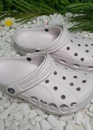 Сабо крокс crocs baya белые сабо6 фото