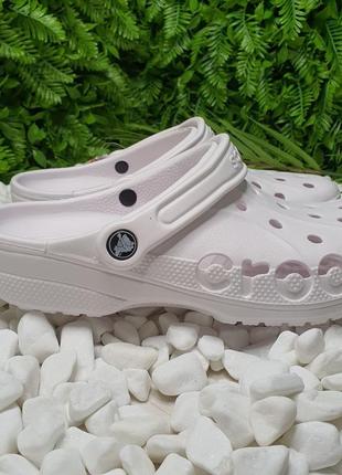 Сабо крокс crocs baya белые сабо3 фото