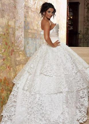Розкішне весільне плаття, р. xs/s2 фото