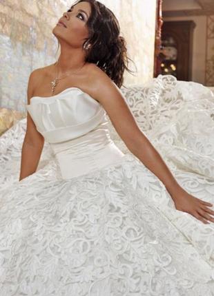 Розкішне весільне плаття, р. xs/s3 фото