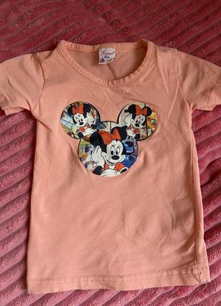 Детская футболка микки с светящимся датчиком