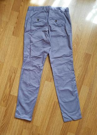 Джинсовые брюки h&m l.o.g.g. лиловые сиреневые 34 42 xs5 фото
