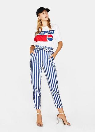 Лёгкие летние брюки в полоску