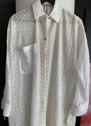 Zara рубашка хлопок 💥 36 s стильная качество