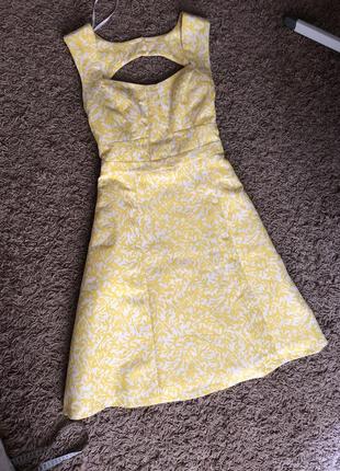 Яскраве лимонне плаття роз l-xl2 фото