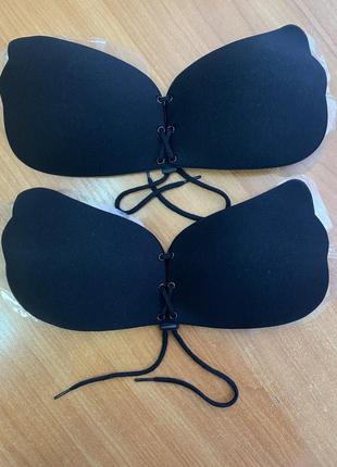 Невидимый лиф бра fly bta с пуш ап черный и беж