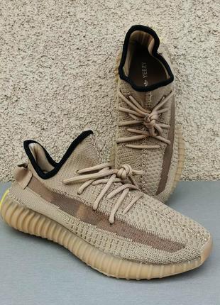 Adidas yeezy 350 boost кросівки чоловічі бежево-коричневі р 421 фото