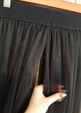 Прозрачная фатиновая юбка3 фото