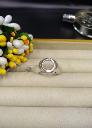 Серебряное безразмерное модное кольцо круг 925 размер15,5-16,5 последний размер скидка4 фото