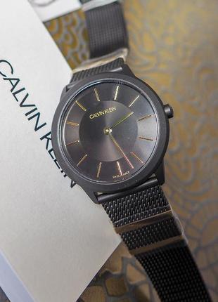- 60% | женские швейцарские часы calvin klein minimal k3m524 (оригинальные, с биркой)3 фото