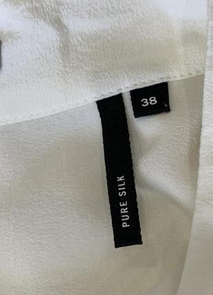 Шелковая блуза бренда zero 100% шелк, размер s-м.4 фото