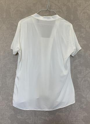 Шелковая блуза бренда zero 100% шелк, размер s-м.3 фото