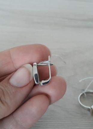 Распродаж: серебряный набор с ониксом, р. 16.5