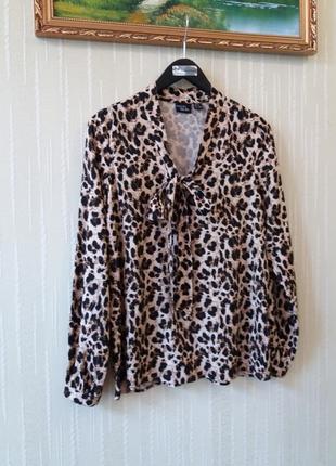 Блуза леопардавый принт сорочка жіноча esmara by heidi klum розмір eu384 фото