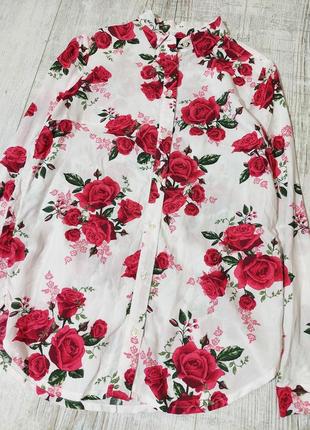 Очень красивая рубашка в цветы h&m4 фото