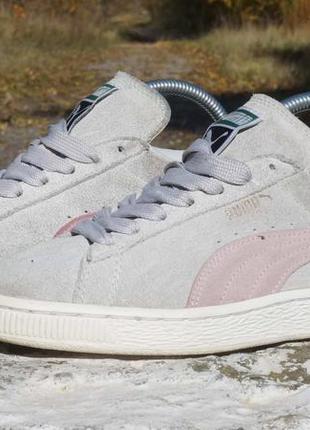 Замшеві кросівки puma suede classic1 фото