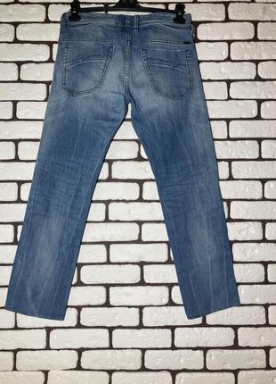 Голубые , плотные джинсы с потертостями diesel4 фото