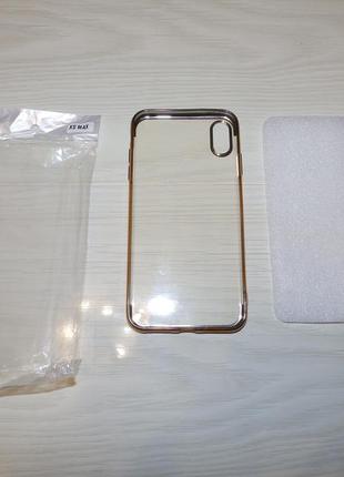 Чехол shining case для iphone xs max gold 6