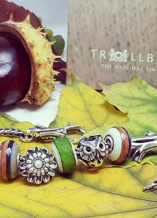 Браслет trollbeads дания серебро 925