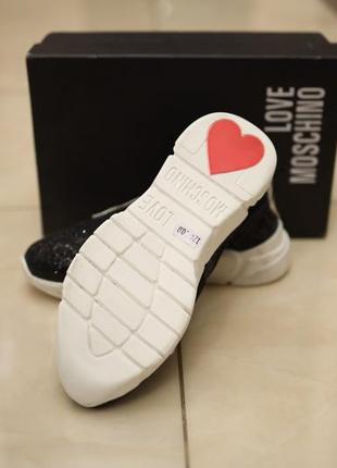 Шикарні кросівки love moschino оригінал3 фото