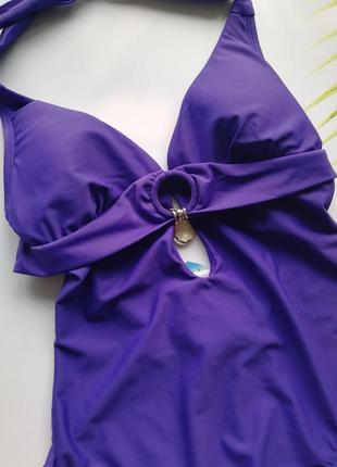 Фиолетовый сдельный купальник4 фото