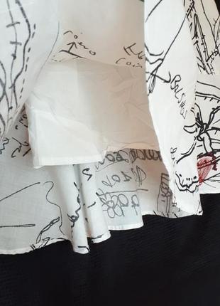 Белая юбка из рами(ткани из крапивы) 38 размер6 фото