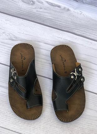 Мужские летние шлёпанцы через палец