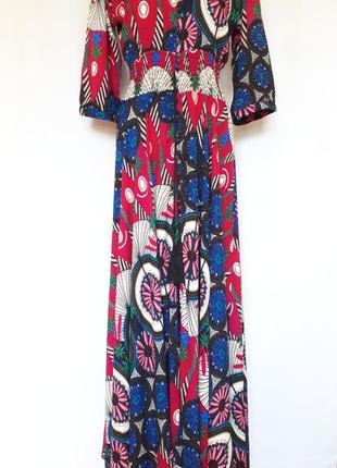 Шикарне плаття максі в етно стилі кантрі jasse dress (38 розмір)