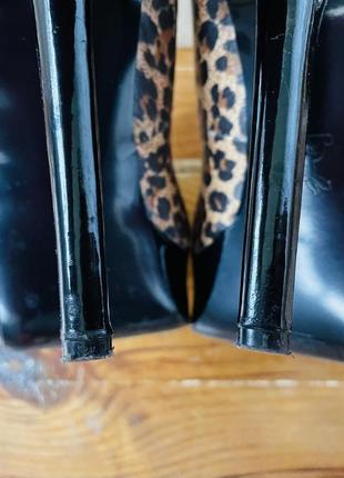 Туфли леопардового цвета на шпильках 38размер8 фото